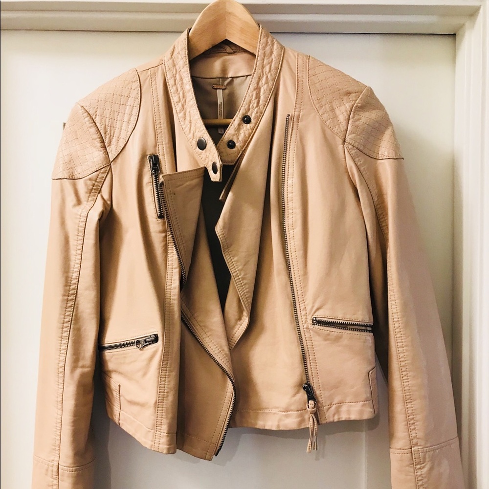 Free People Faux Leather Jacket